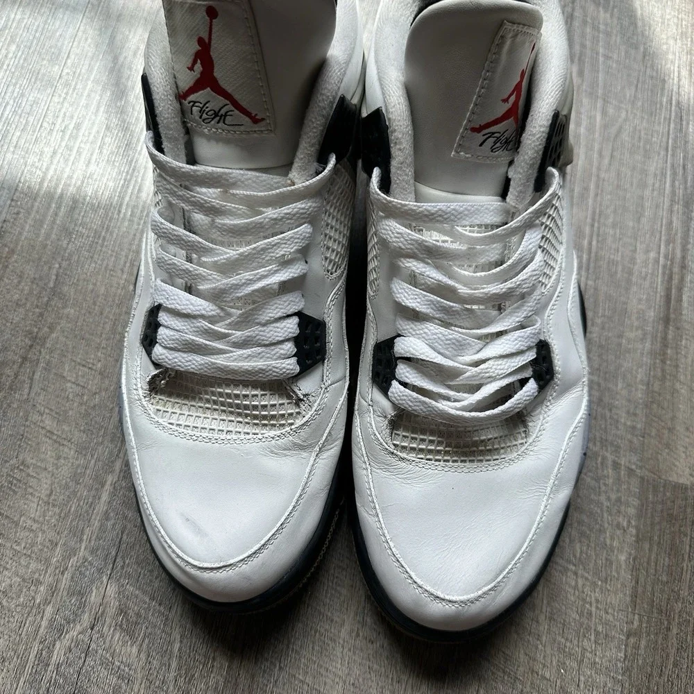 Jordan Air Jordan 4 Retro Cement 2012 White Men's Sneaker‎ 308497-103